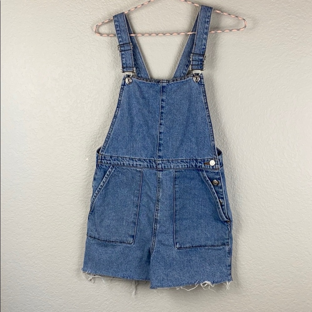 Topshop denim overalls
